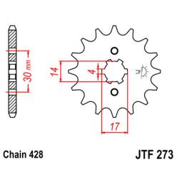 Звездочка передняя JT Sprockets (шаг 428 ) JT JTF273